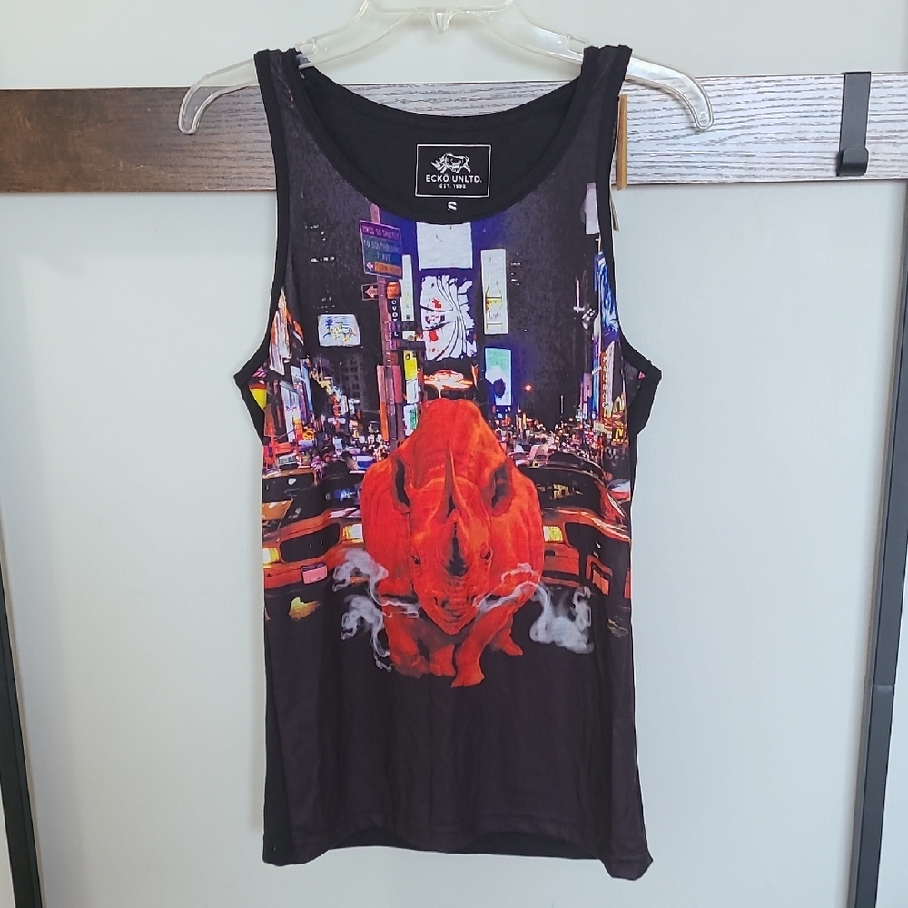 Ecko Unltd Black Graphic Tank Top